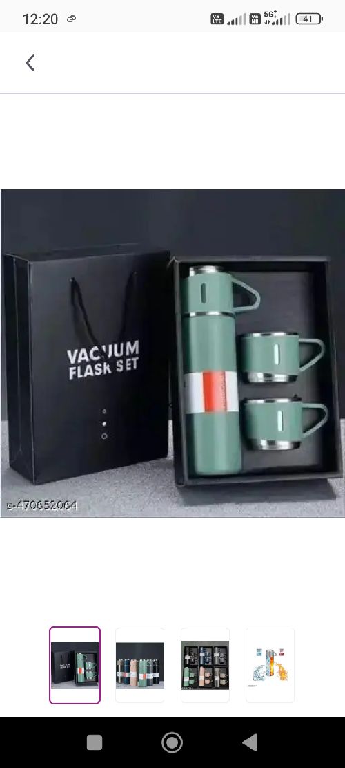 Vaccum flask with 3cup set premium quality 12 hours hot