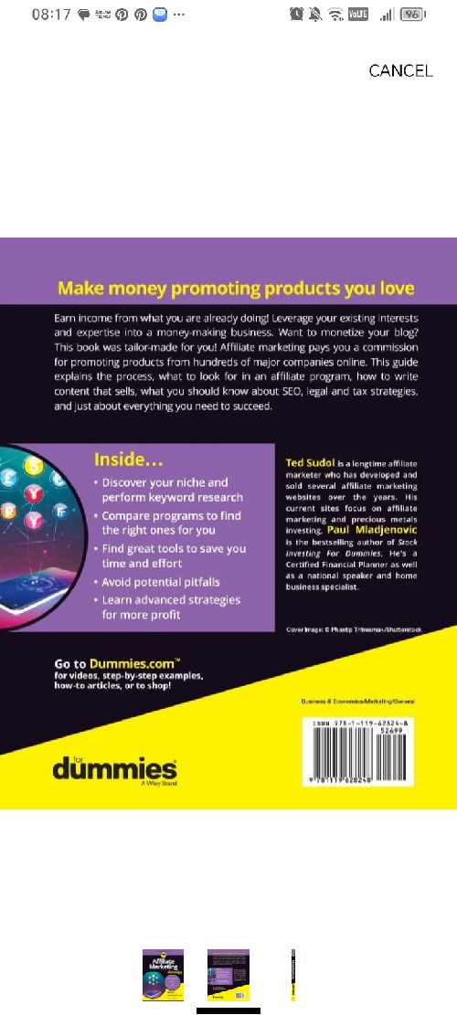 Affiliate marketing for dummies