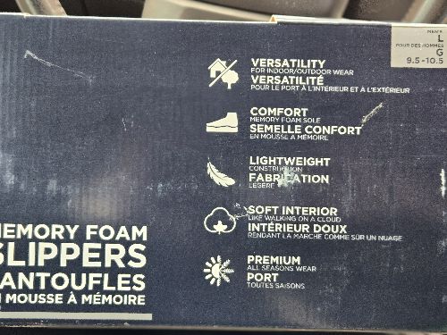 Memory Foam Slippers 9.5-10.5