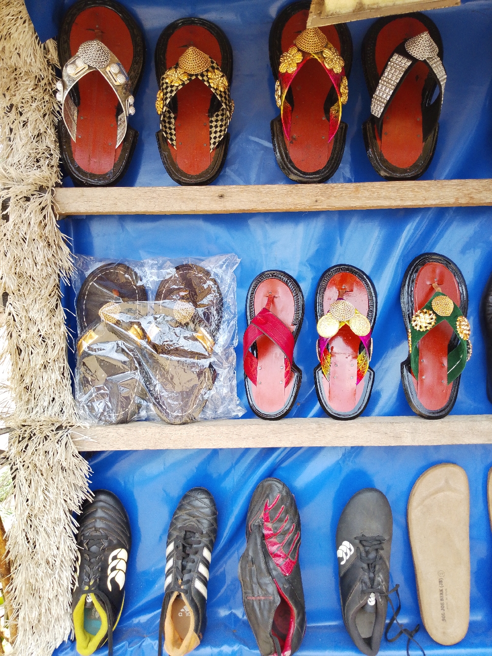 This artefacts are made in quality Way.They are Ahenema, shoes,