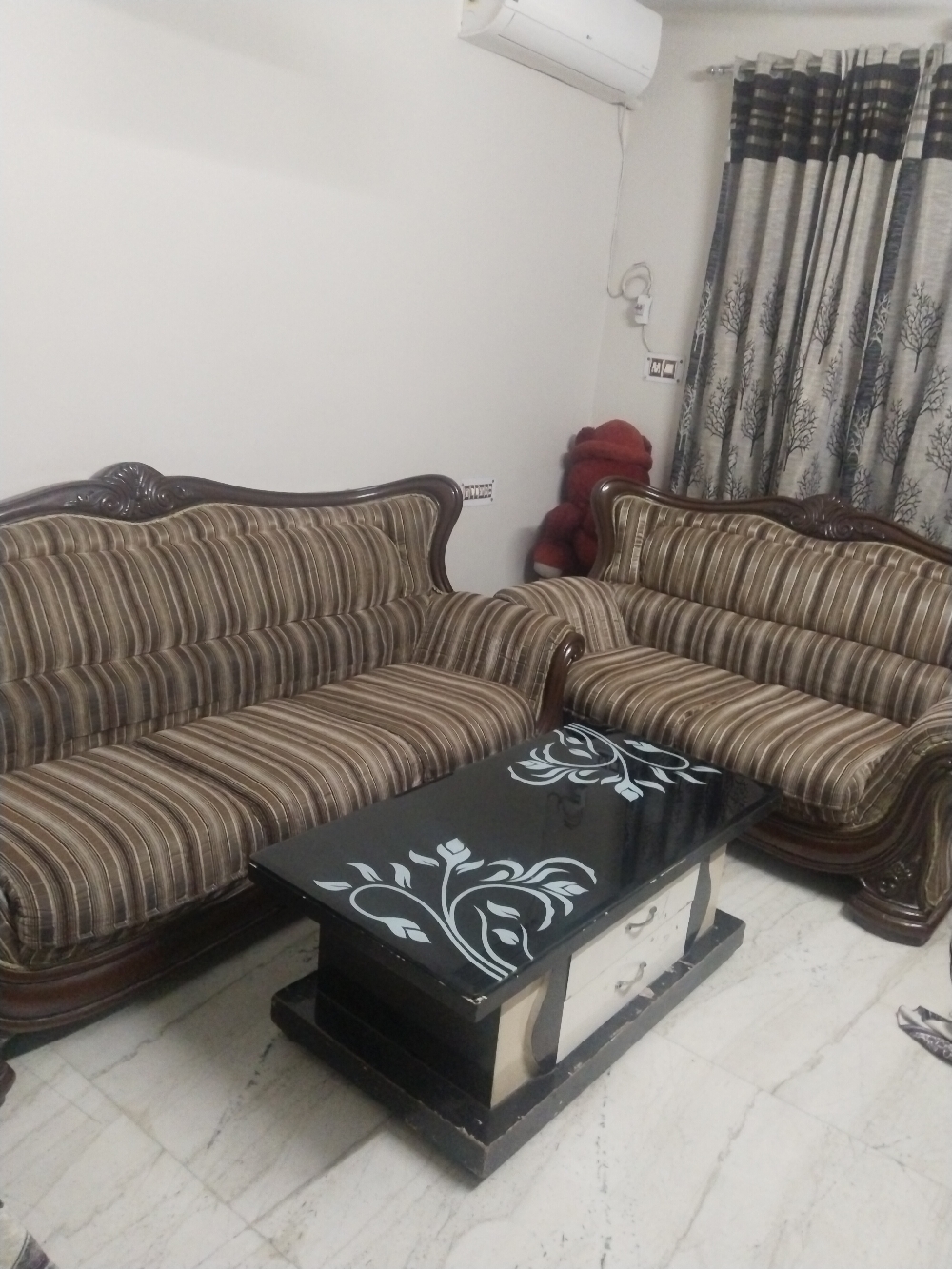Five seater sofa with table