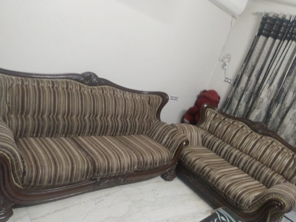 Five seater sofa with table