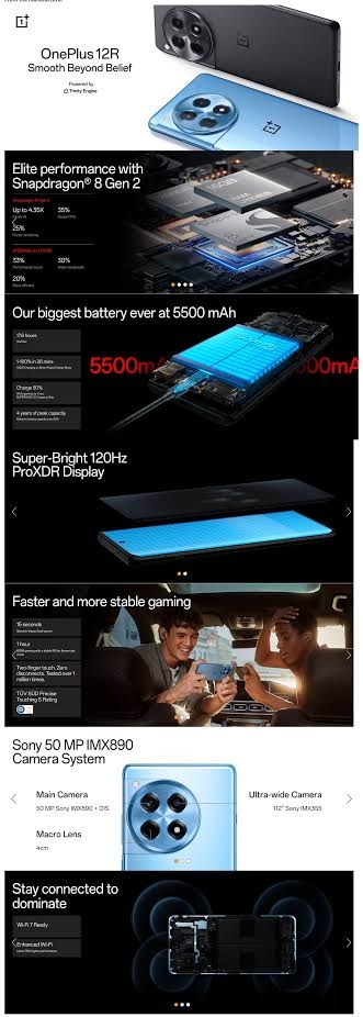 Oneplus 12 R use of nine months new condition jisko
