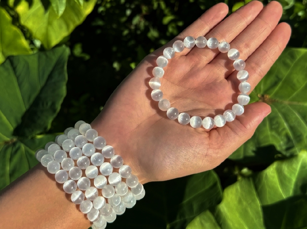 Selenite Bracelet – Cleanse, Protect & Elevate Your Energy Embrace