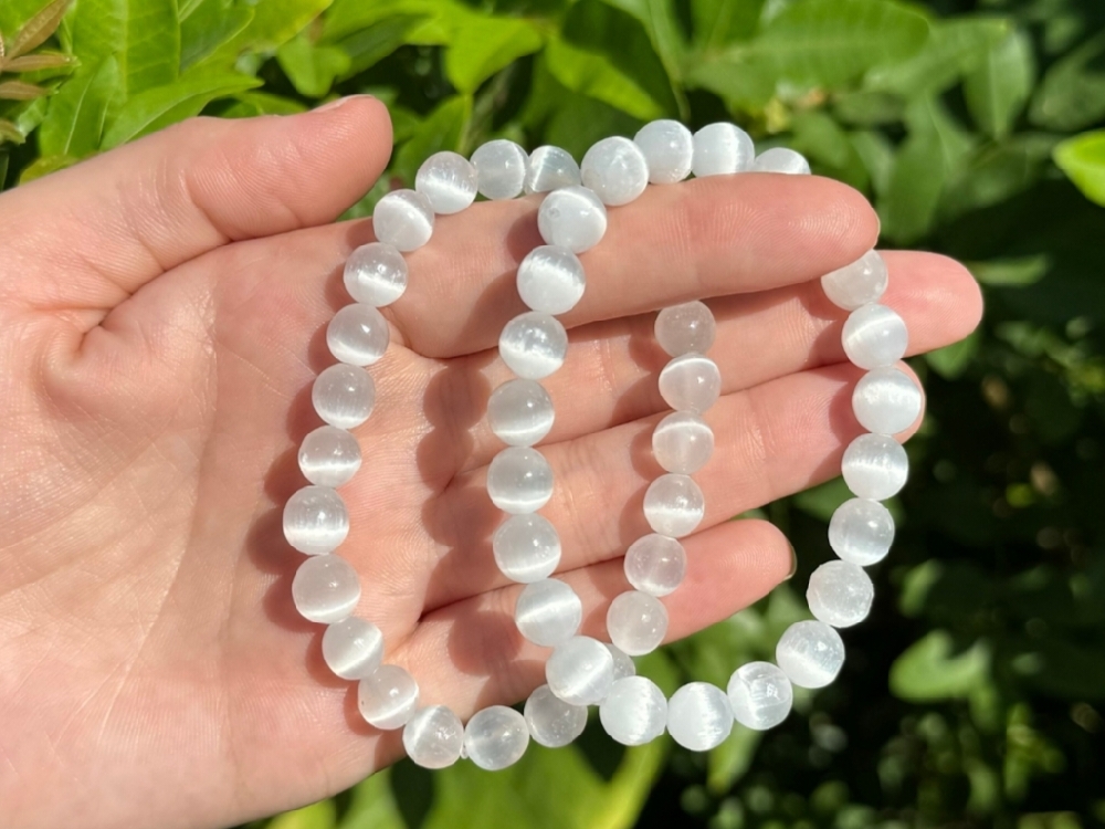 Selenite Bracelet – Cleanse, Protect & Elevate Your Energy Embrace