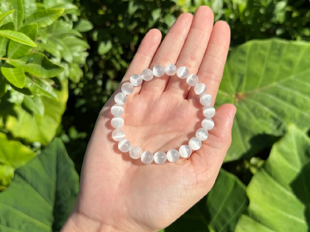 Selenite Bracelet – Cleanse, Protect & Elevate Your Energy Embrace
