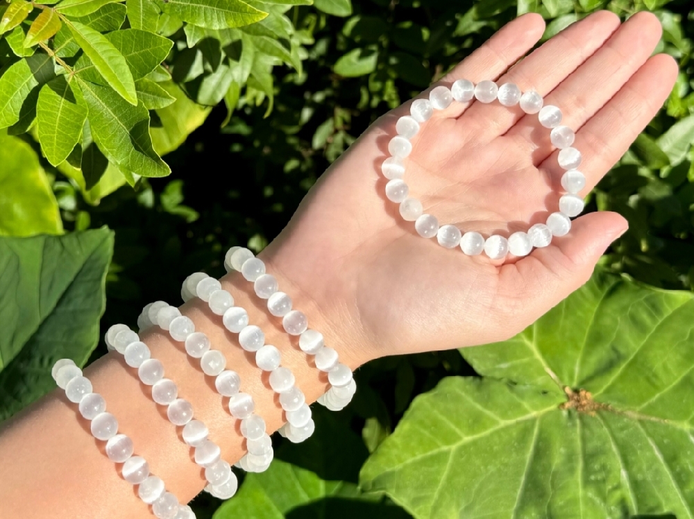 Selenite Bracelet – Cleanse, Protect & Elevate Your Energy Embrace