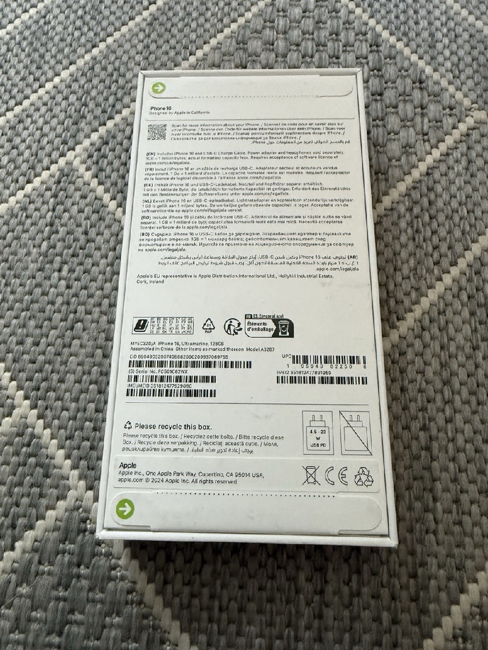 iPhone 16 in Blau zu einem sehr guten Preis und