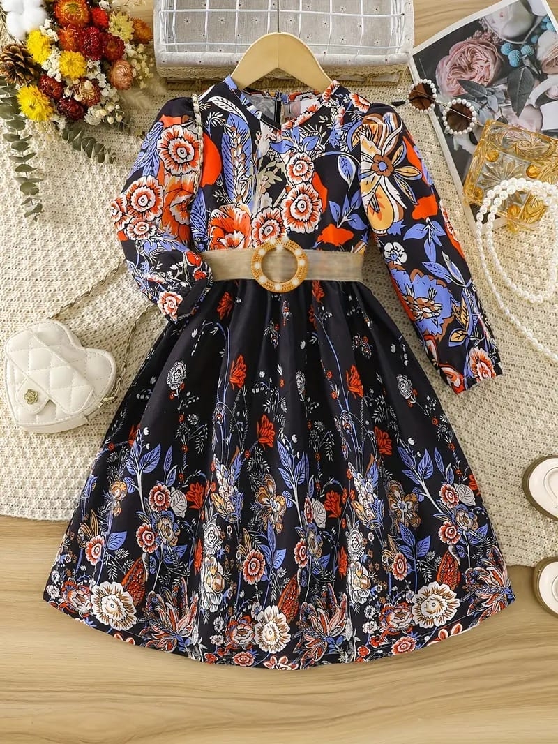Baby Dress One Piece Dress: Linen Fabrics Size: 3-4 Years