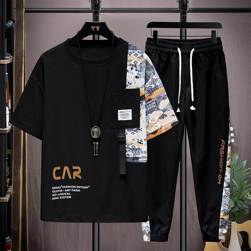 Drop Shoulder Mash T-Shirt and Trouser Combo Fabrics: Mash Jersey