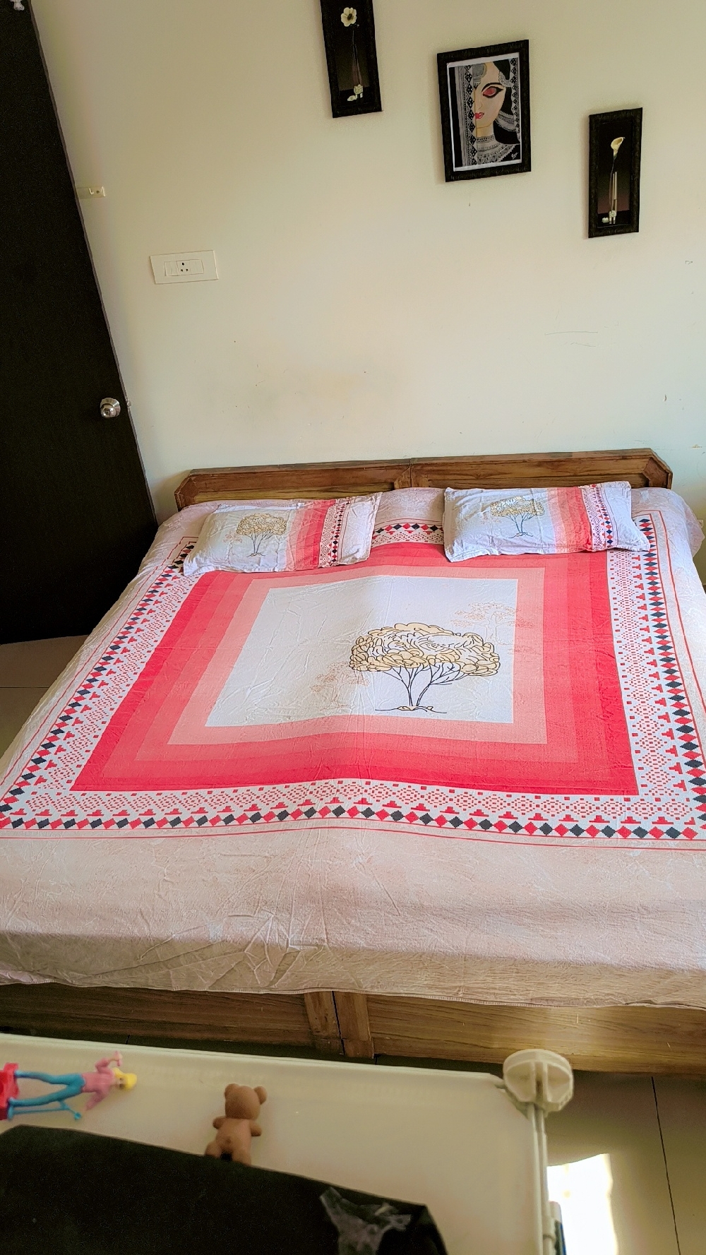 High quality Wooden twins beds with mattress - 02 Nos