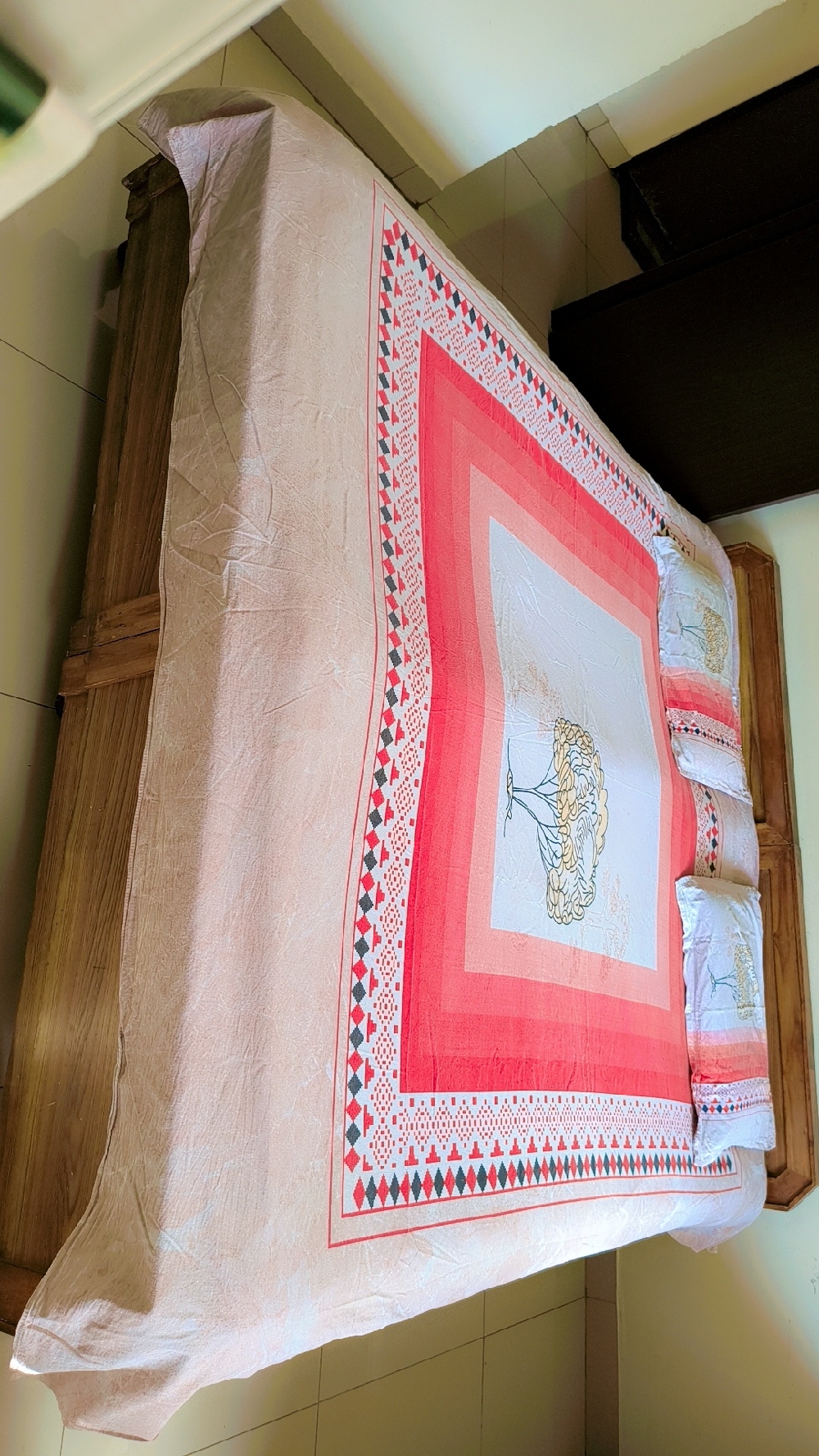 High quality Wooden twins beds with mattress - 02 Nos