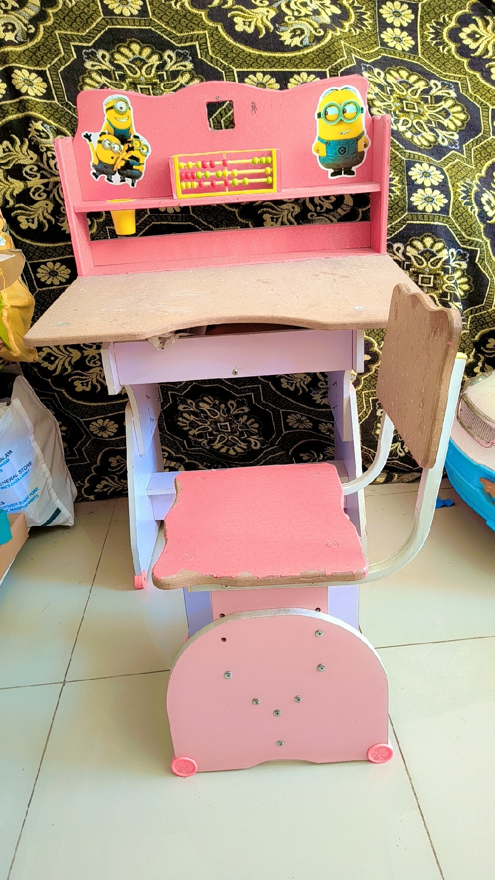 Study table with chair in usable condition