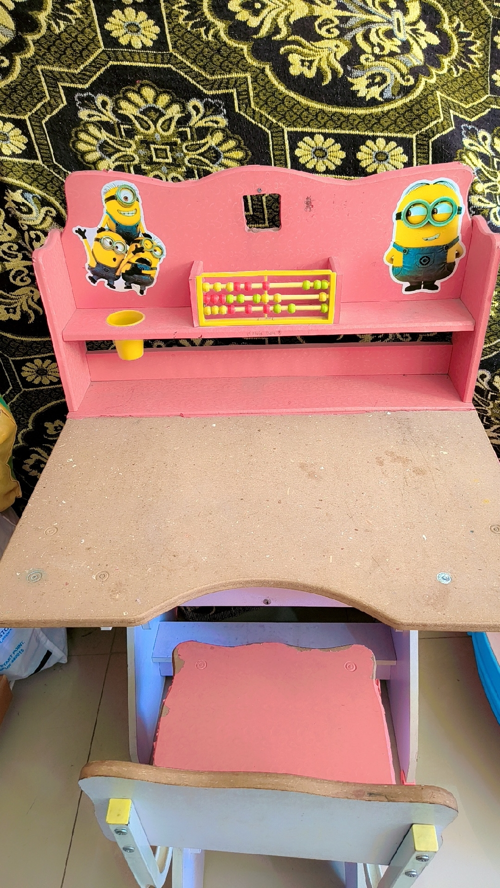 Study table with chair in usable condition