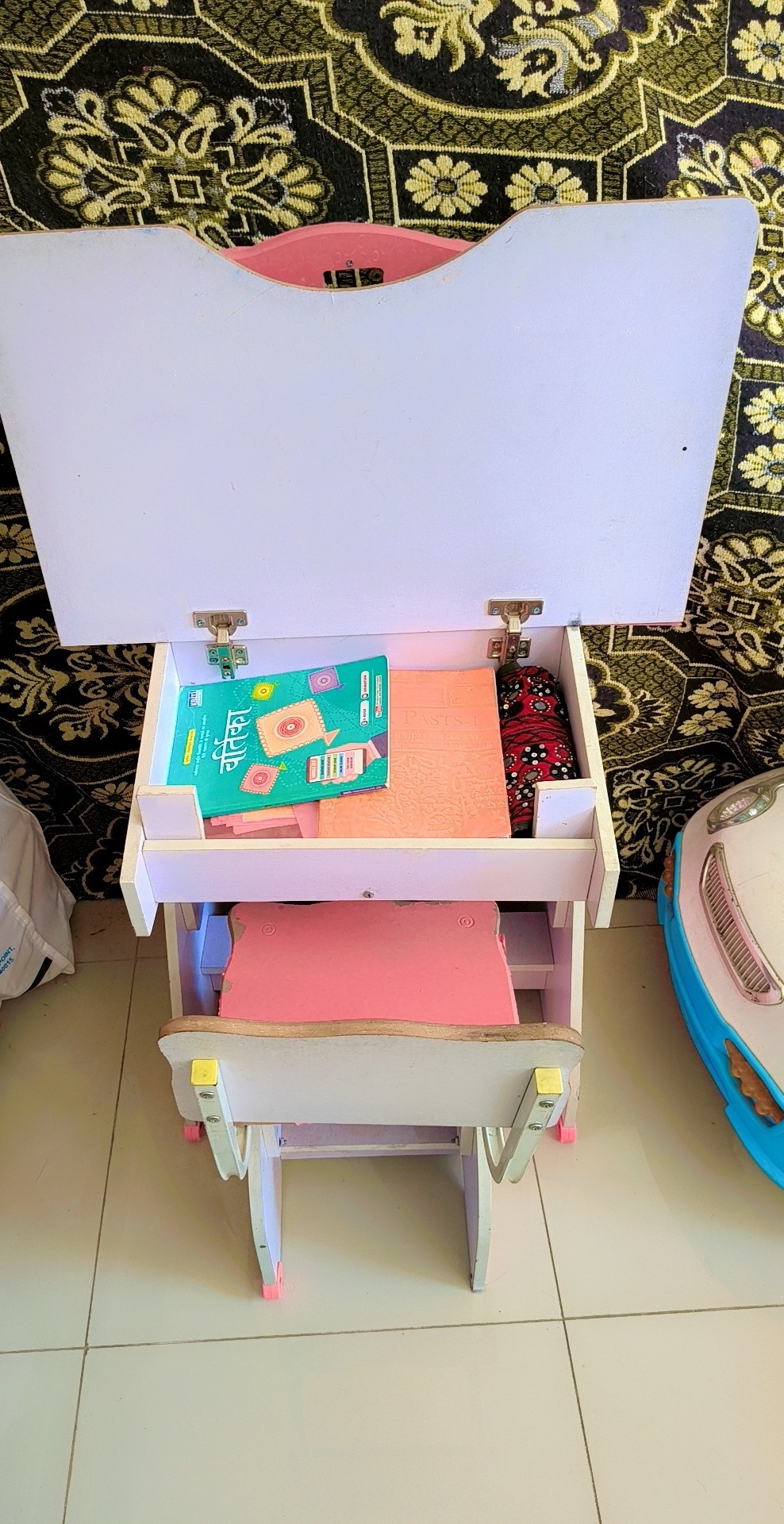 Study table with chair in usable condition