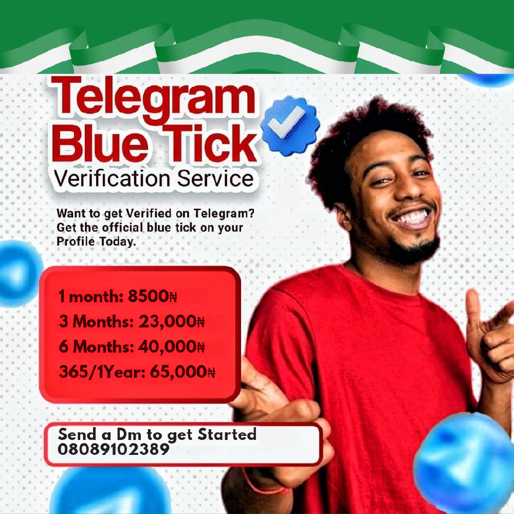Telegram Blue tick Verification 🔵 Want to get Verified on