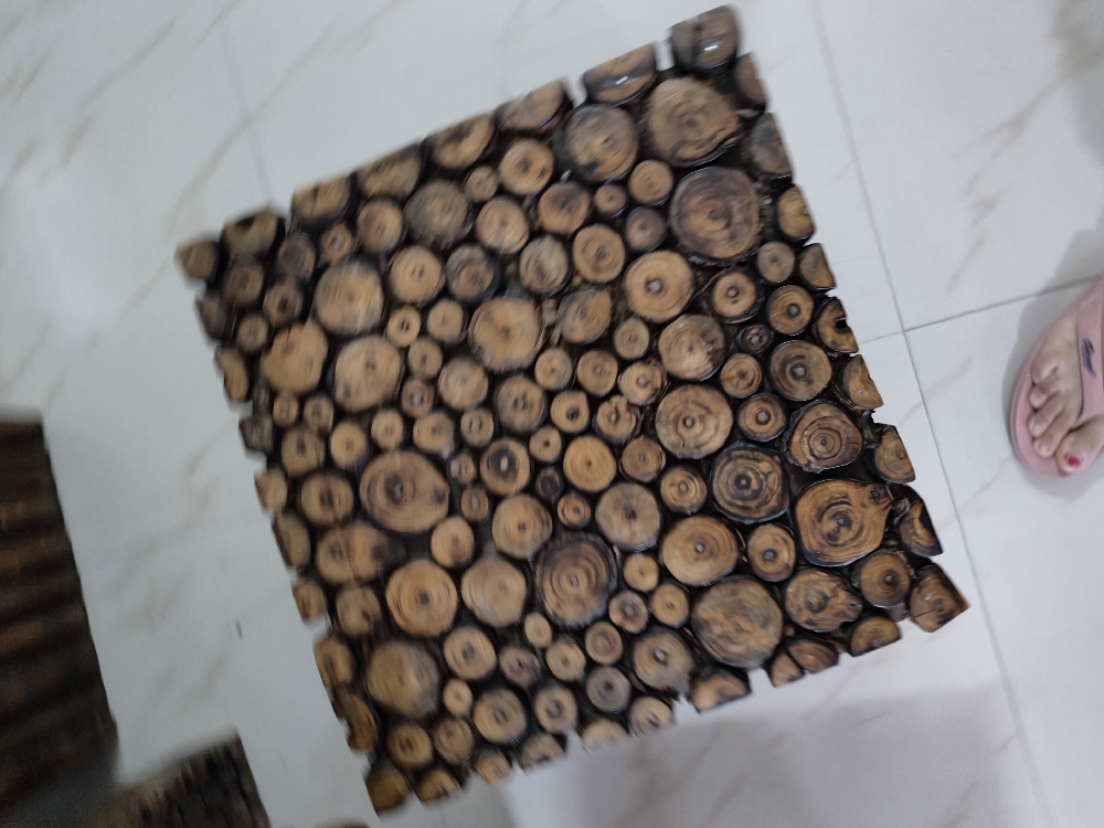 Table with four settys. Solid wood