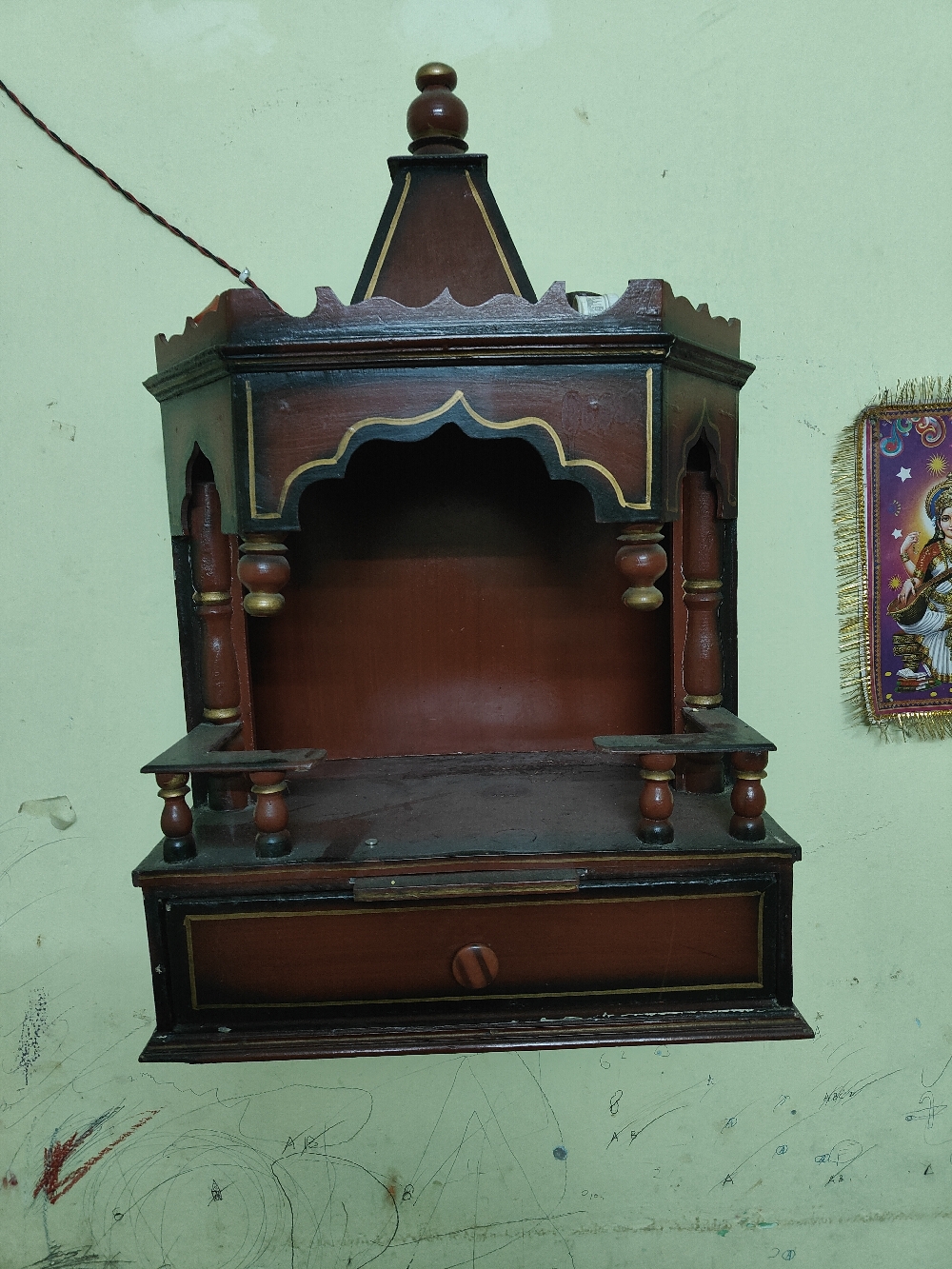 Wooden mandir good condition