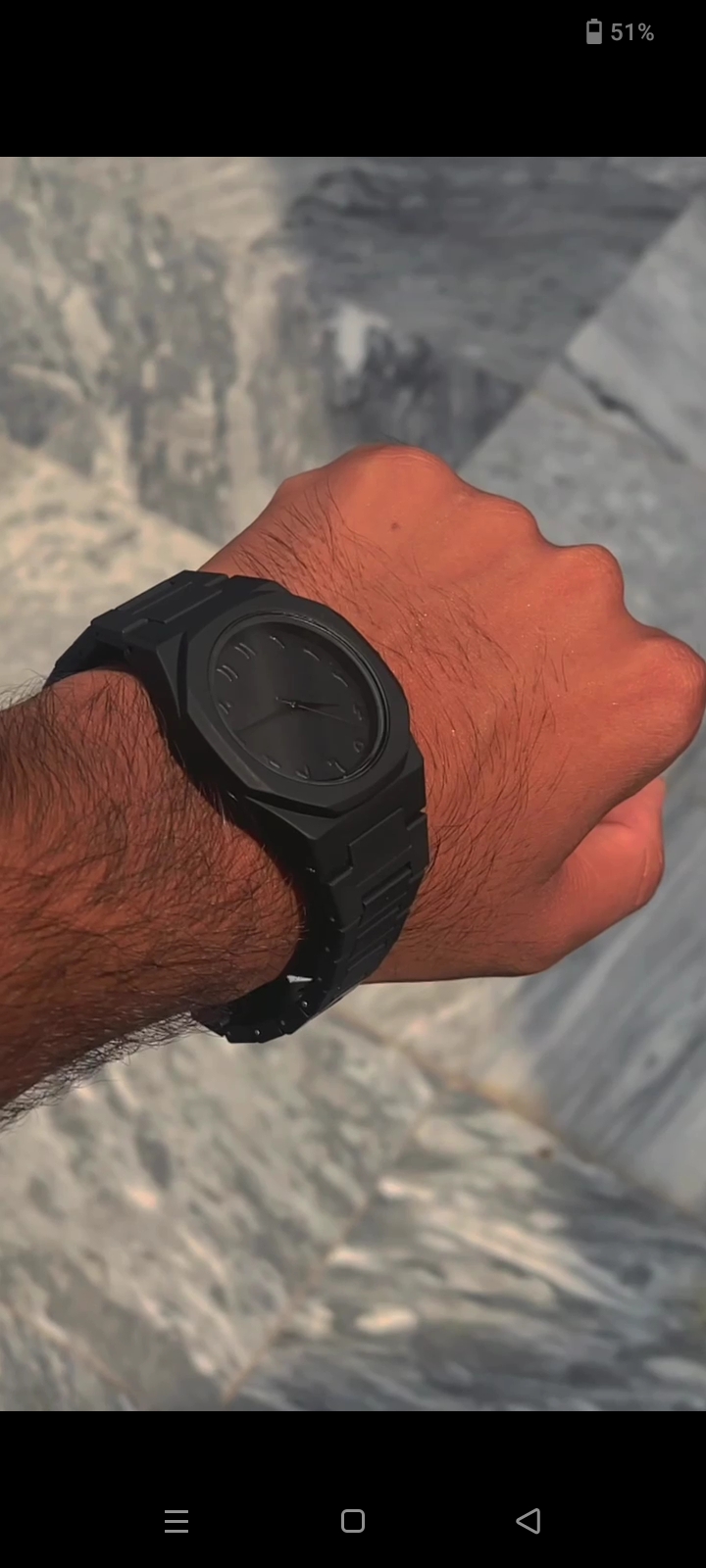 Black Aura Watch For Male & Female