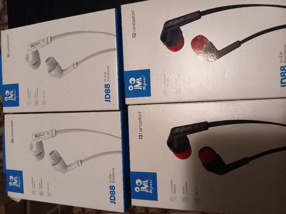 MIJIAER WIRED JD88 EARBUDS WITH BUILT-IN MICROPHONE AND VOLUME EXCELLENT