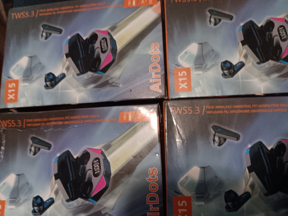 X15 AIRDOTS GAMING BLUETOOTH WIRELESS RECHARGEABLE AIRPODS EARBUDS WITH CORDLESS