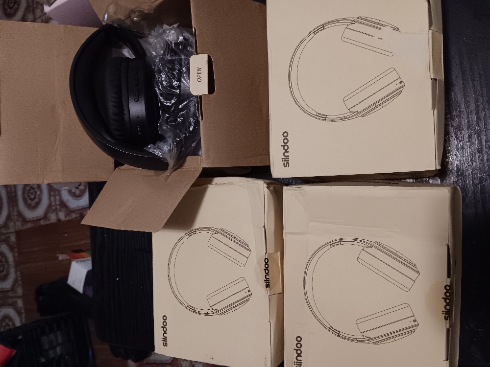SIINDOO WIRELESS RECHARGEABLE BLUETOOTH HEADPHONES WITH AUDIO JACK HIGH QUALITY