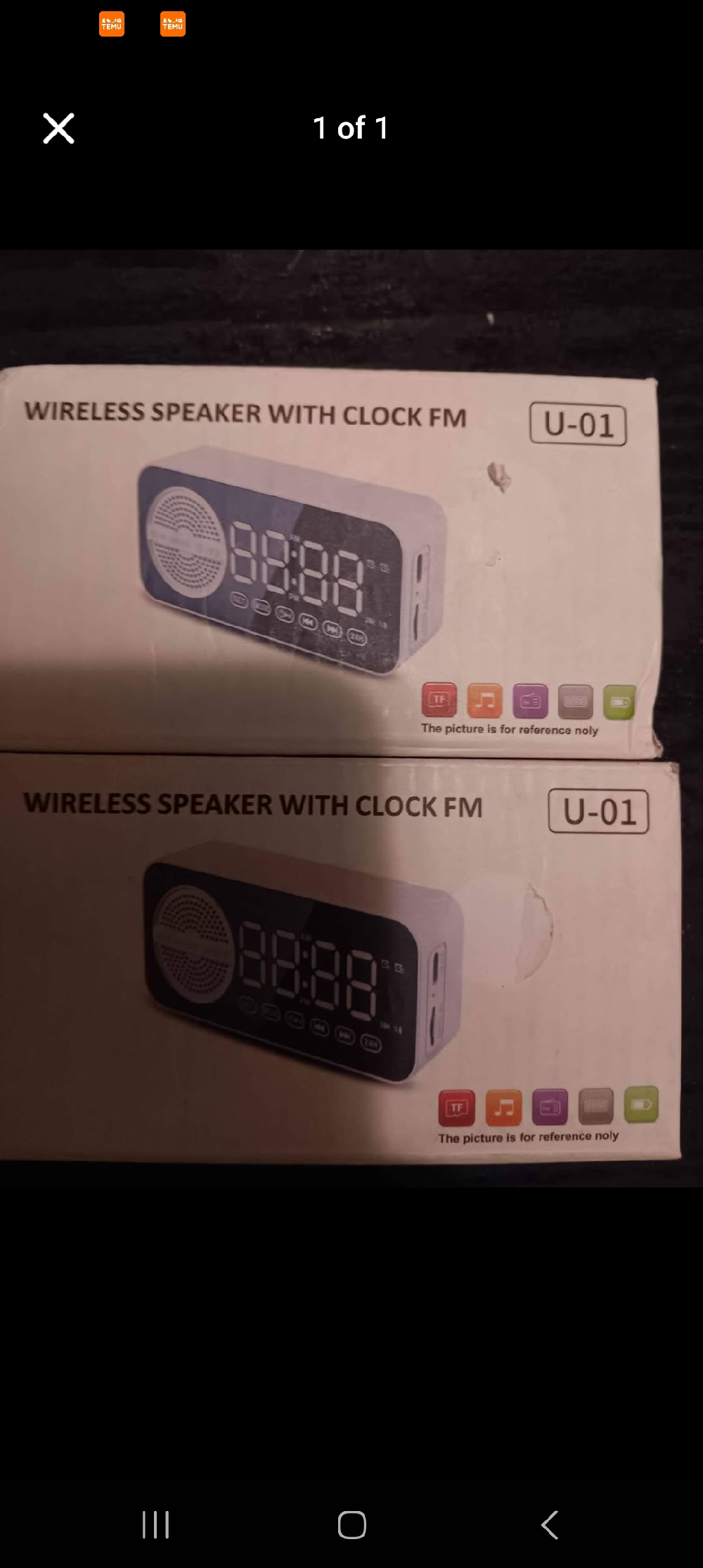 U-01 WIRELESS BLUETOOTH RECHARGEABLE PORTABLE SPEAKER DIGITAL CLOCK WIRELESS MULTIFUNCTIONAL