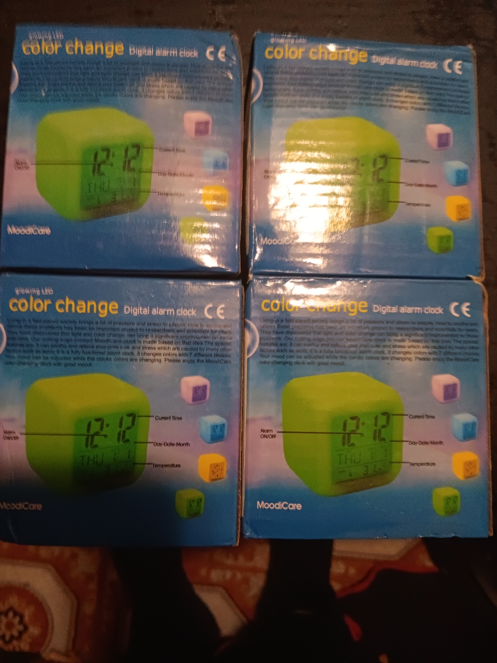 MOODICARE NON RECHARGEABLE DIGITAL ALARM CLOCK INCLUDED DIGITAL CALLENDER AND