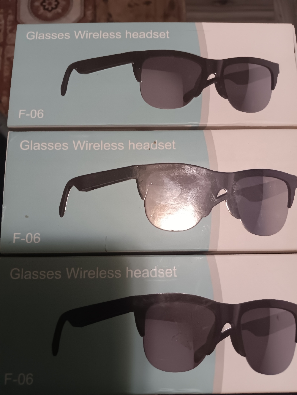 F-06 WIRELESS MULTIFUNCTIONAL RECHARGEABLE BLUETOOTH SMARTSUNGLASSES WITH VOICE CONTROL CAPABILITIES