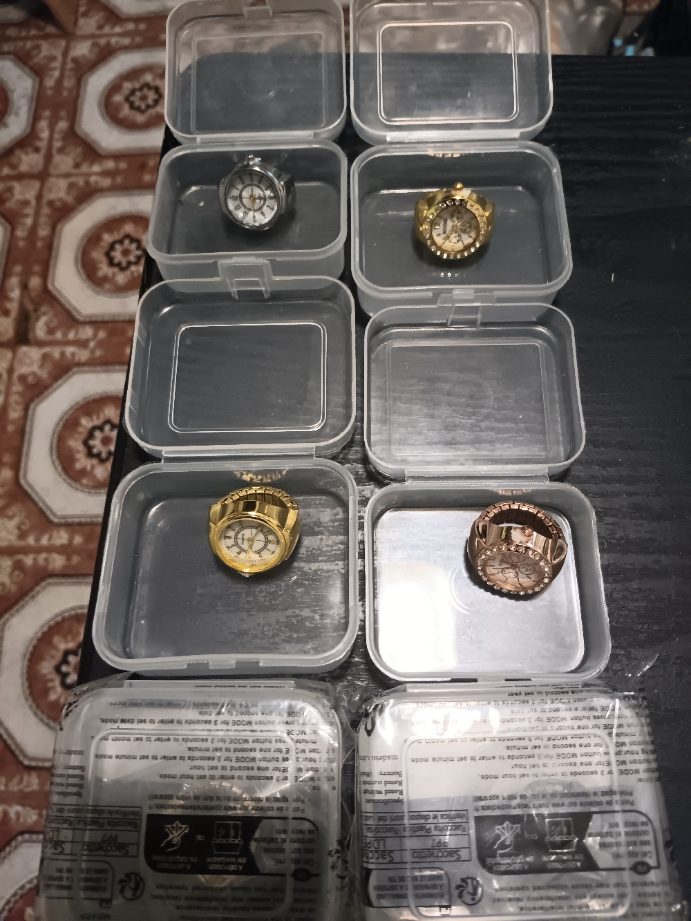 FASHION RING WATCHES COMES IN DIFFERENT VARIETIES GOLD/SLIVER ALSO AVAILABLE