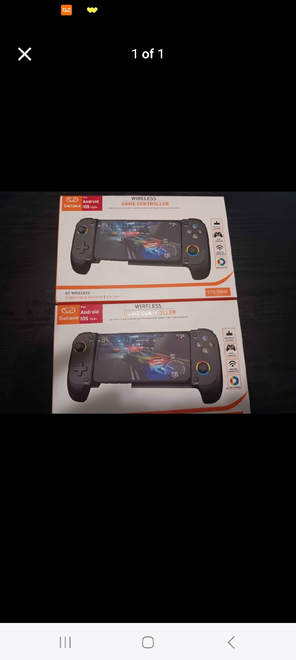 SAITAKE WIRELESS PORTABLE RECHARGEABLE BLUETOOTH SMARTPHONE GAMING CONTROLLER FREE DELIVERY