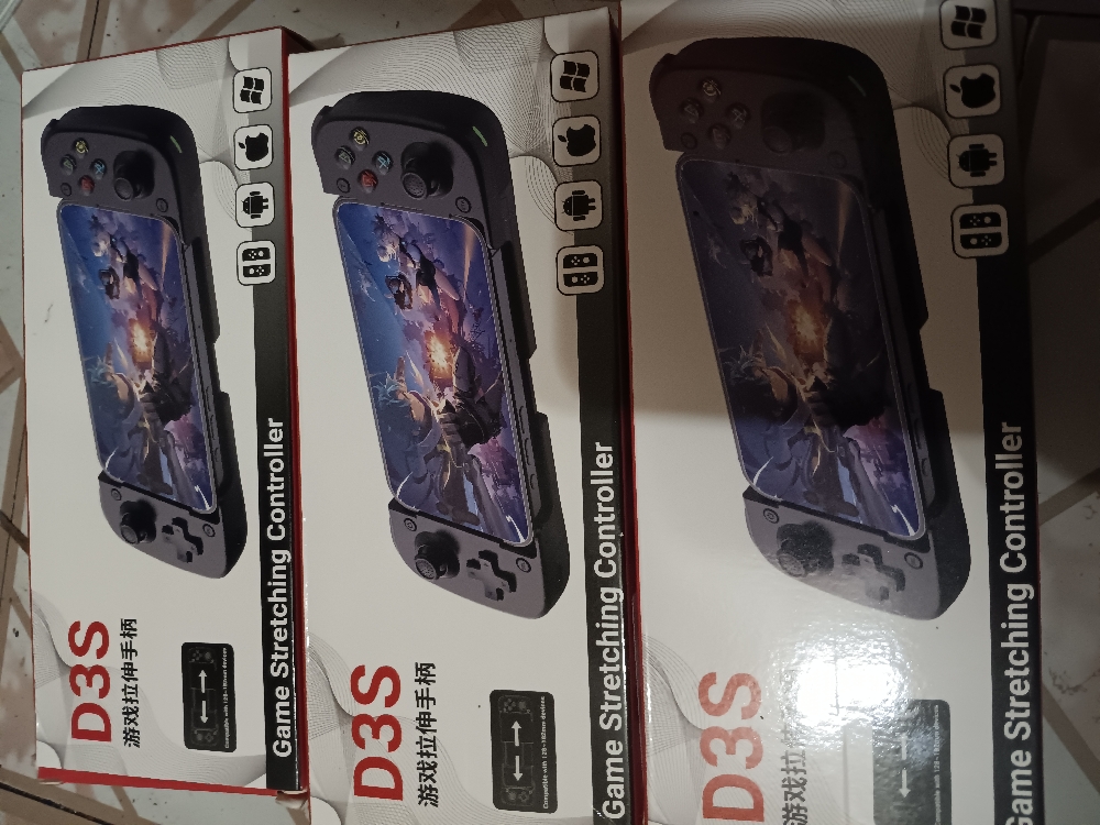 D3S SMARTPHONE WIRELESS BLUETOOTH PORTABLE RECHARGEABLE GAMING STRETCHING CONTROLLERS FOR