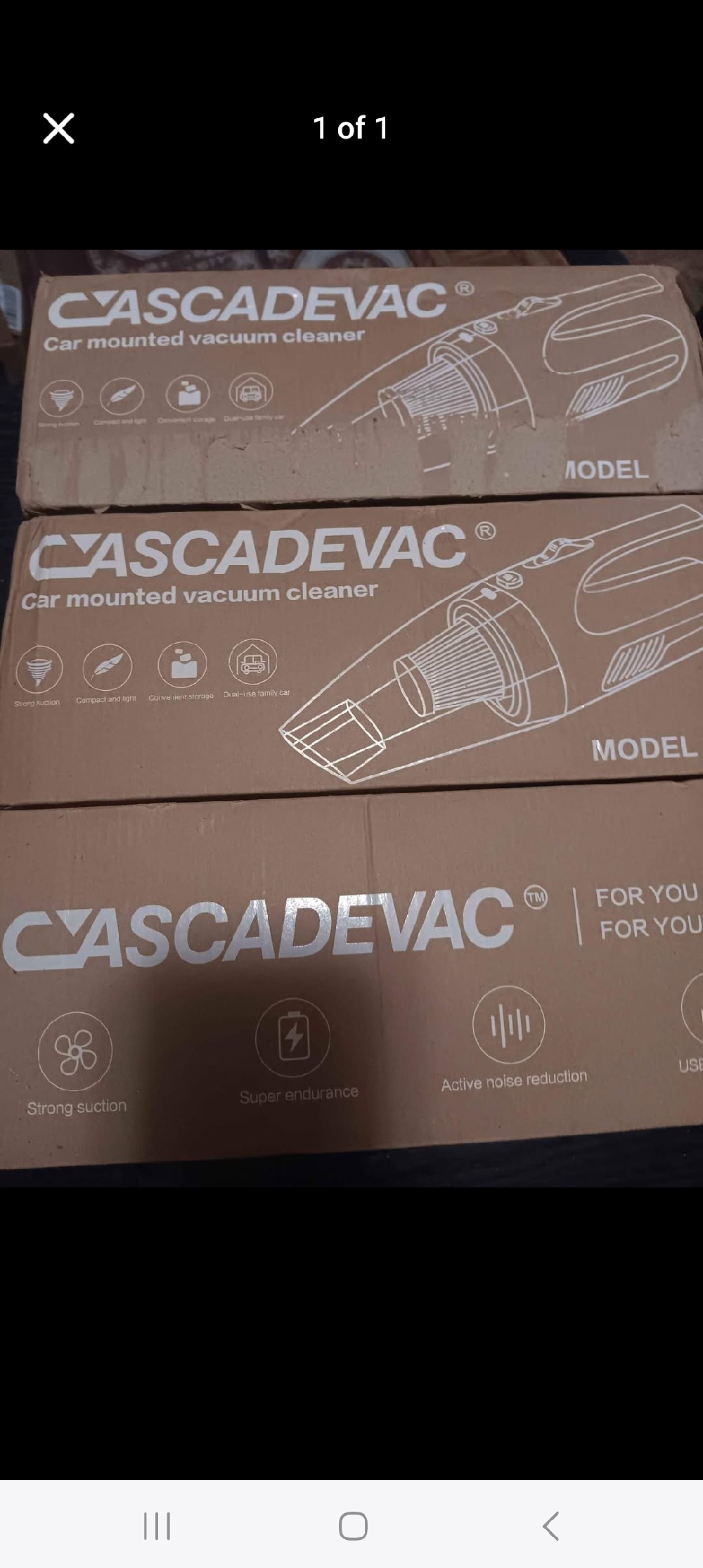CASCADEVAC CORDLESS PORTABLE RECHARGEABLE MULTIFUNCTIONAL VACUUM CLEANER POWER VACUUM (EACH)