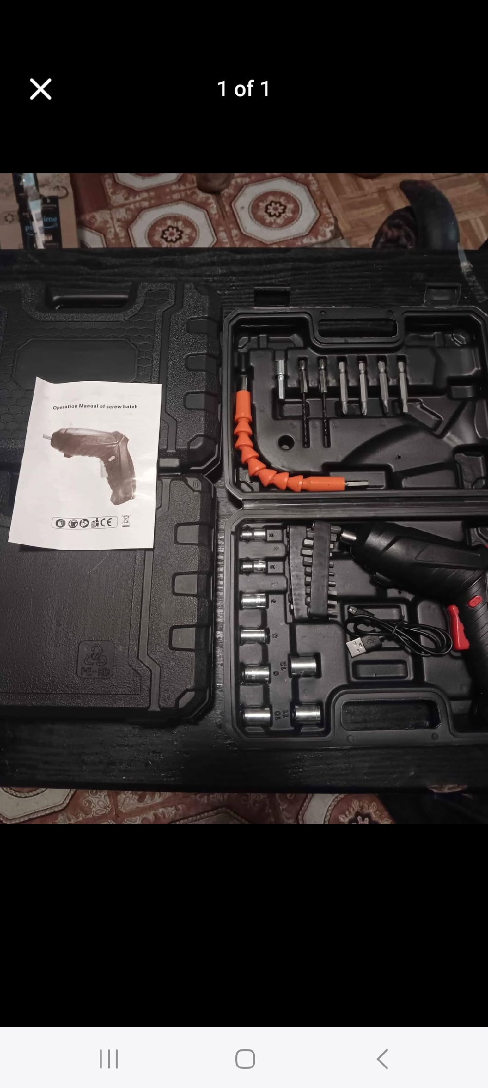 47-PIECE ELECTRIC SCREWDRIVER HAND PORTABLE DRILL SET (EACH) FREE DELIVERY