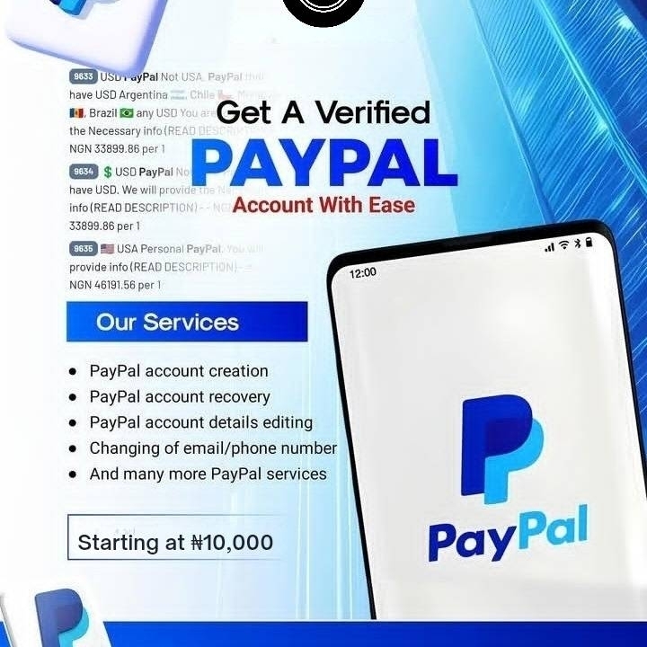 Need PayPal SERVICES? we've got you covered! PayPal account creation