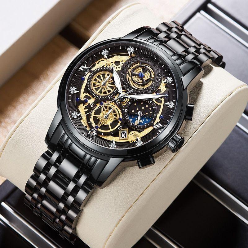 • Material: Stainless Steel • Product Feature: Movement: Quartz, Water