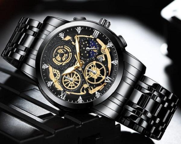 • Material: Stainless Steel • Product Feature: Movement: Quartz, Water
