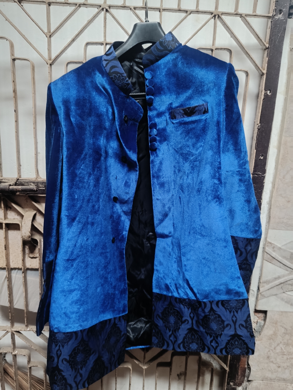 4pants, 1redtop and 1blue coat style sherwani dress