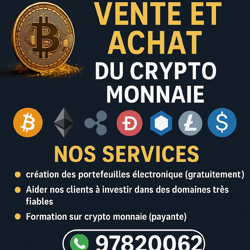 Vente et achat du crypto monnaie