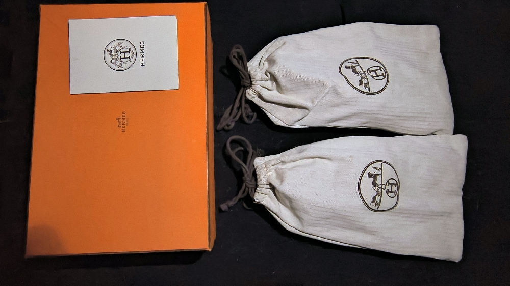 Women's size 38 Hermes Paris Loafers New still in box
