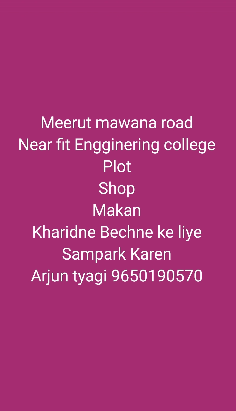 Meerut mawana road plot sale