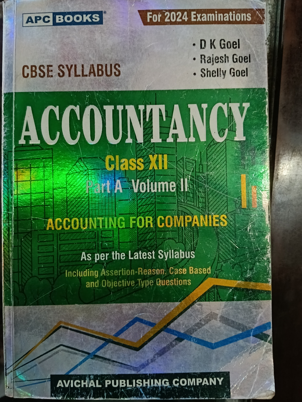 Accountancy book, Accounting for companies,by dk Goel, class 12