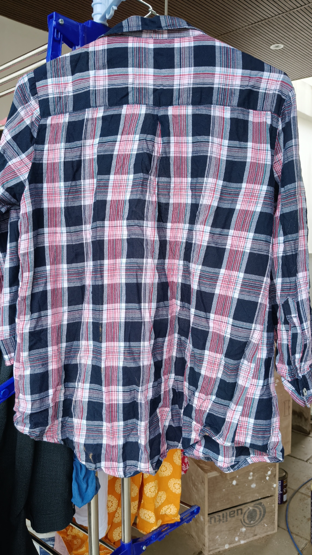 Women checks shirt