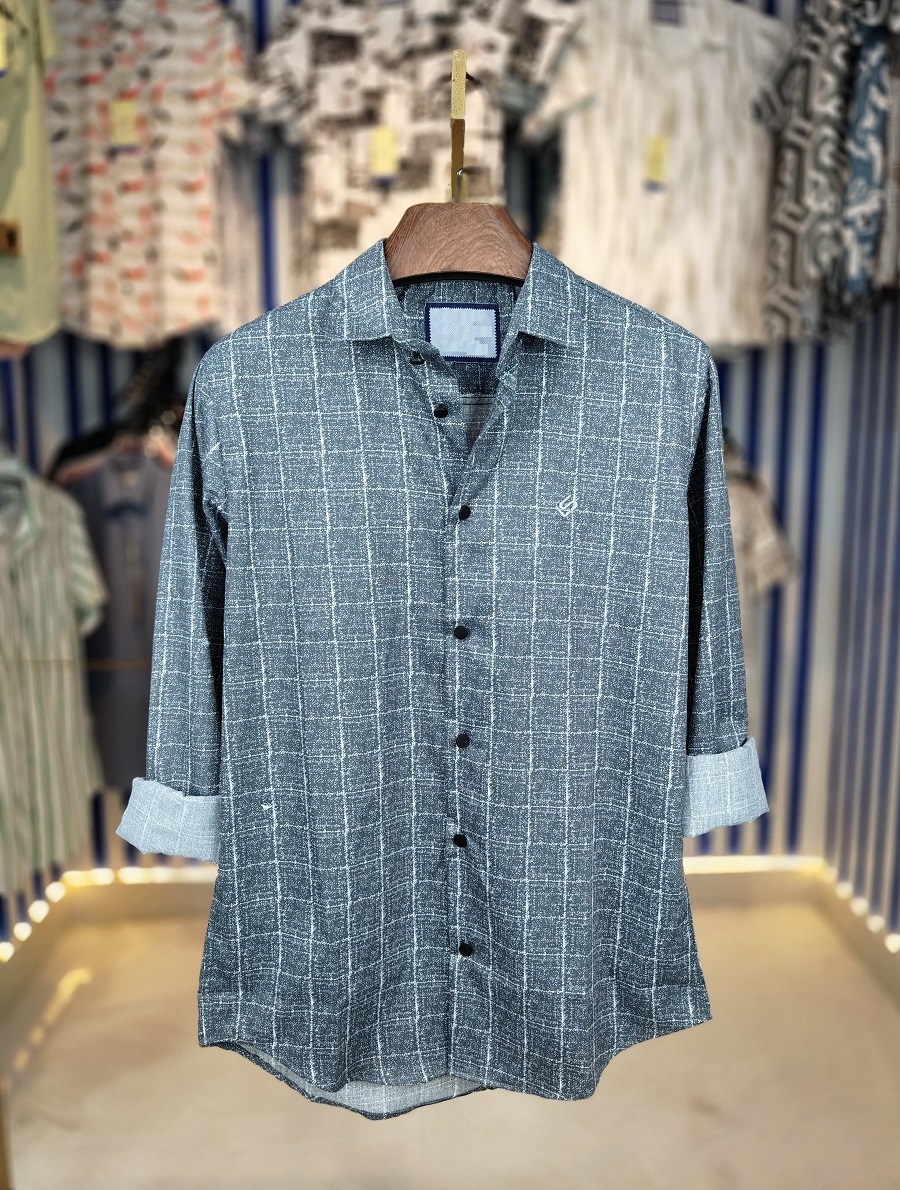 পণ্যের বিবরণ Full Sleeve Digital Print Shirt for Men's -Fabrics