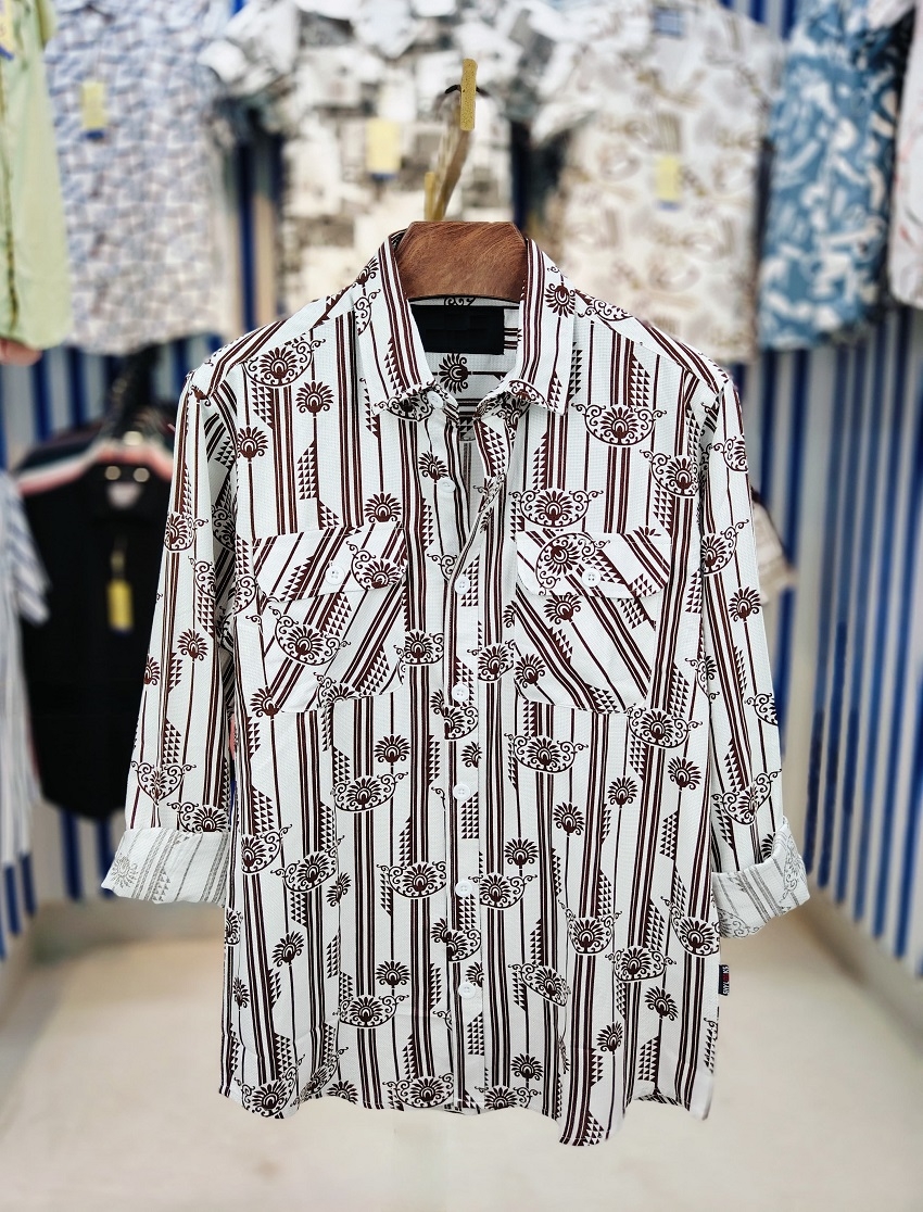 পণ্যের বিবরণ Premium Double Pocket Shirt -Fabrics : AC Cotton