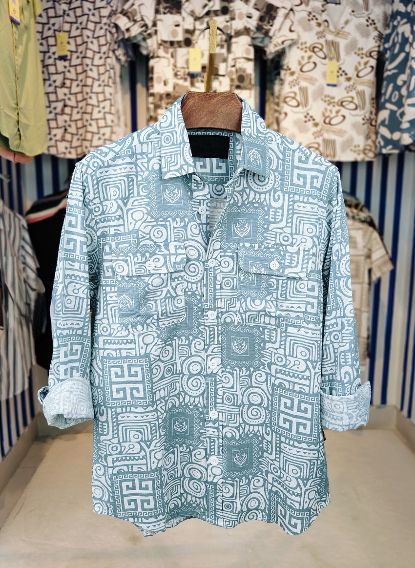 পণ্যের বিবরণ Premium Double Pocket Shirt -Fabrics : AC Cotton