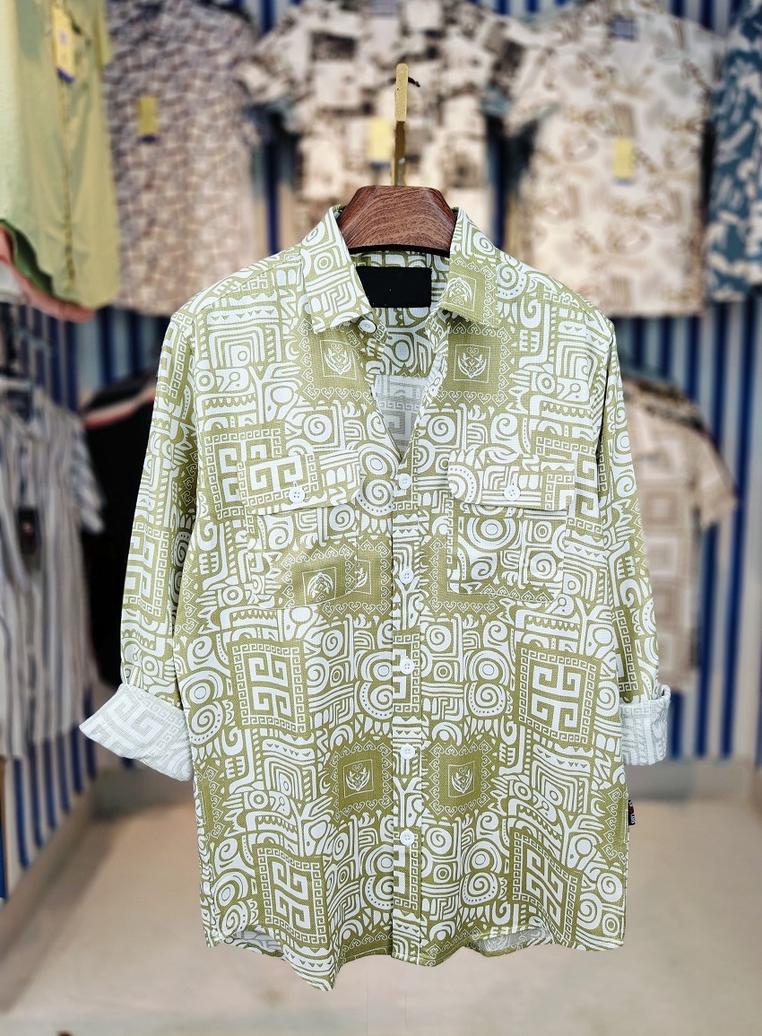 পণ্যের বিবরণ Premium Double Pocket Shirt -Fabrics : AC Cotton