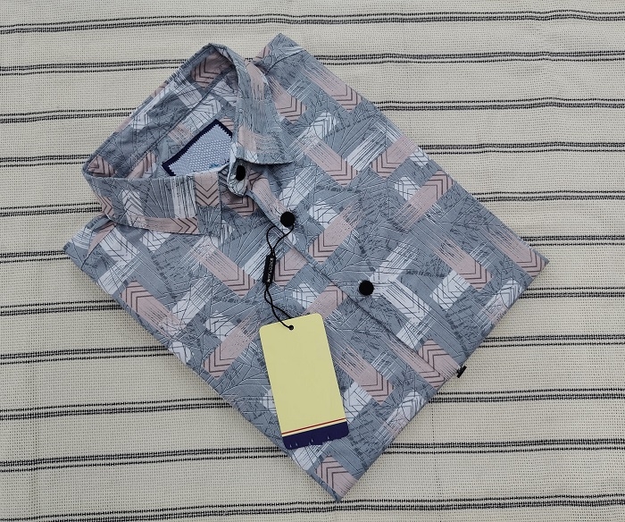 পণ্যের বিবরণ Pure Cotton full Sleeve Print Shirt for Men's