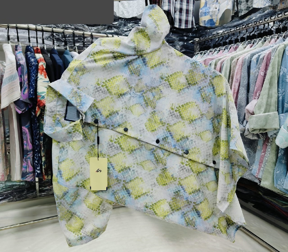 পণ্যের বিবরণ China Magnet Cotton Half Sleeve Shirt Fabrics: China