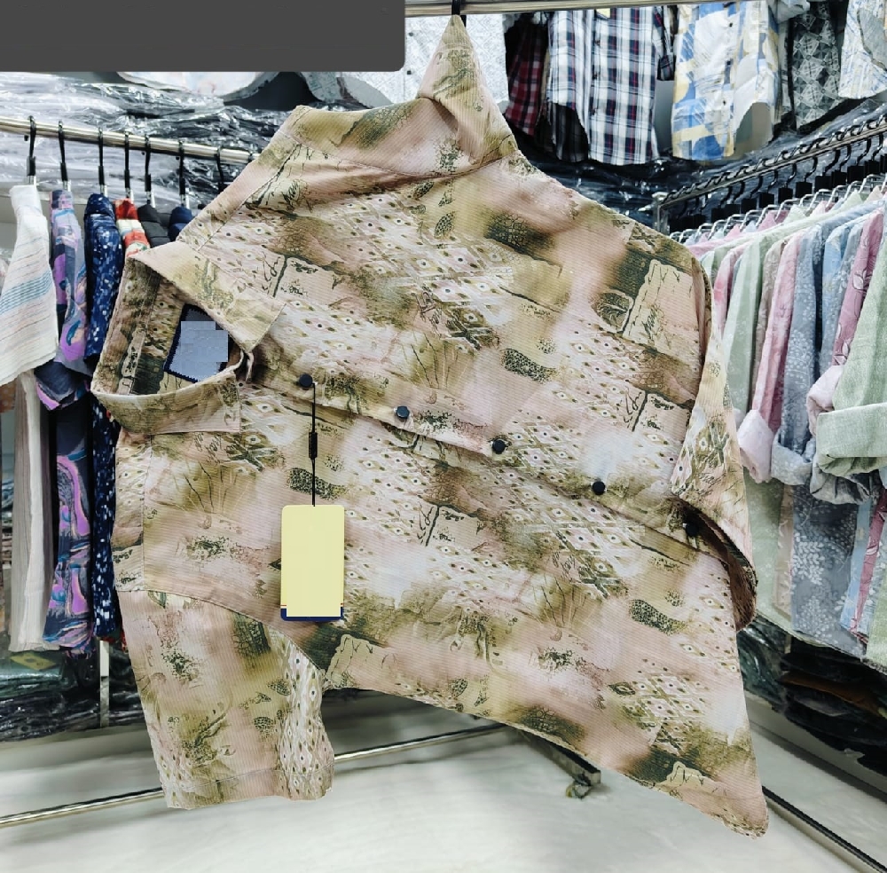 পণ্যের বিবরণ China Magnet Cotton Half Sleeve Shirt Fabrics: China